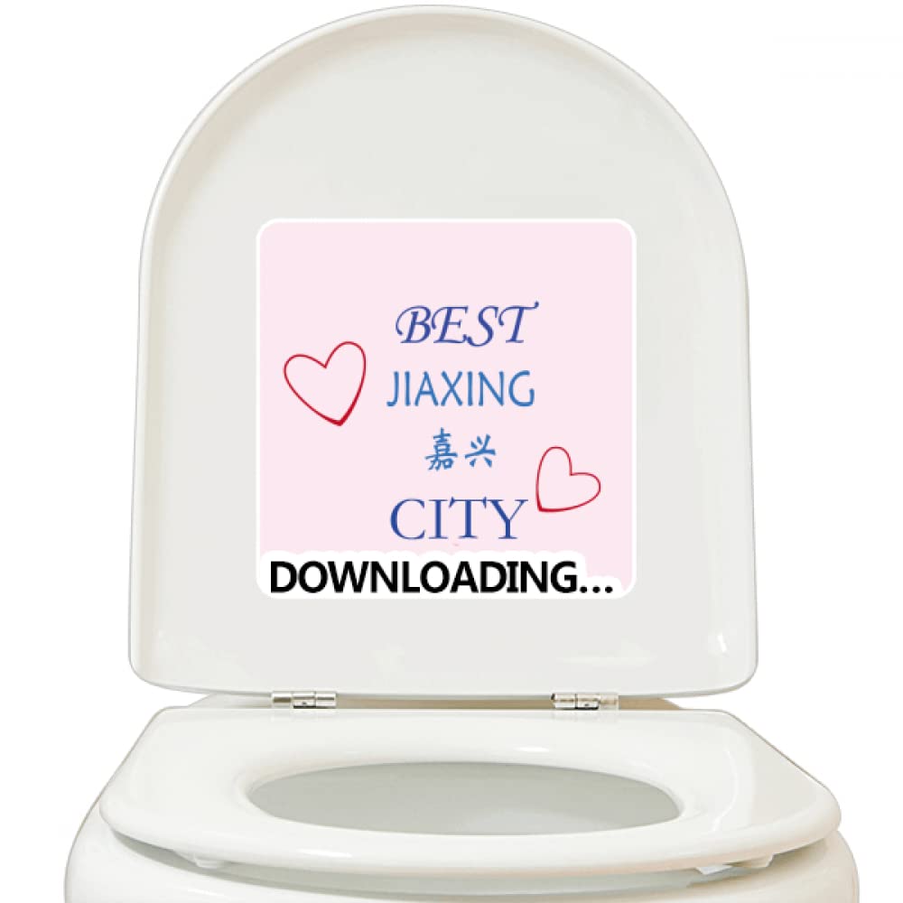 Jiaxing City Icon Art Deco Fashion Stickers Adhesive Waterproof Toilet Decal
