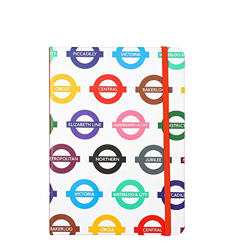 Paperchase Mind The Gap Libreta A5 Underground Multi List Libreta, cuaderno, diario, notas adhesivas