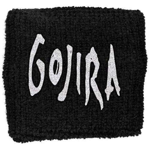 Gojira Logo Fabric Wristband (One Size) (Black/White)