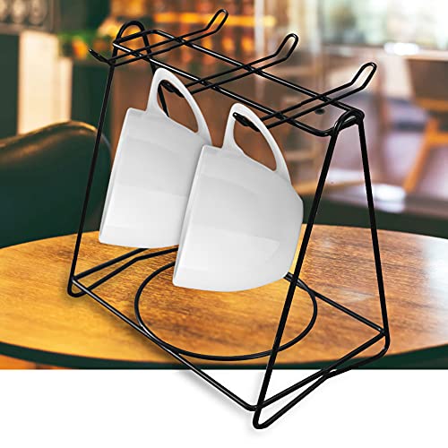 URFEDA Porta tazza di caffè con 6 ganci sotto la