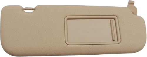 Miniatura 2 de XQSMWF Visera solar con espejo de repuesto para el lado del pasajero, color beige, compatible con Hyundai Elantra MD 2011-2015 852203X000