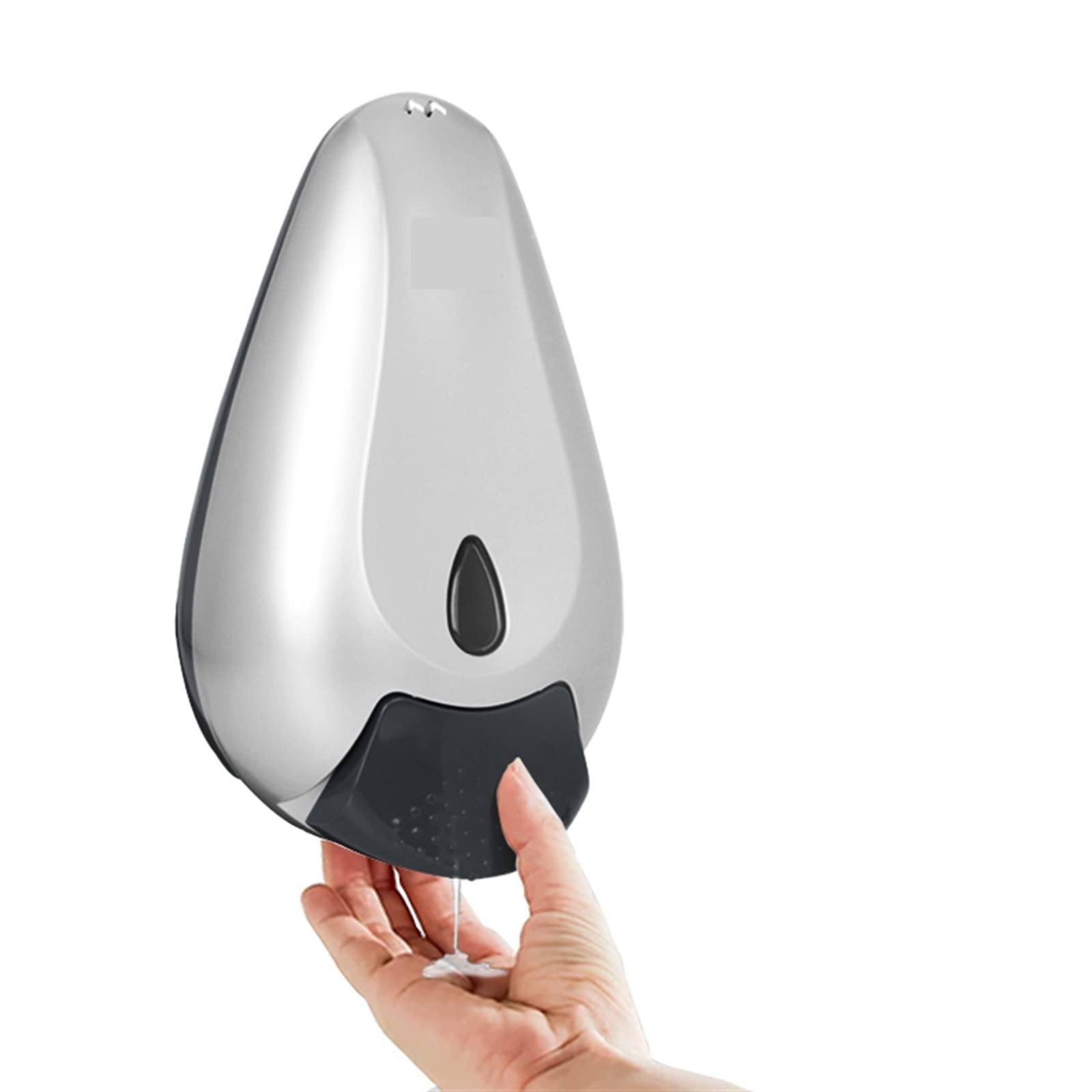 Dispensador manual de jabón líquido para un baño moderno y organizado plata