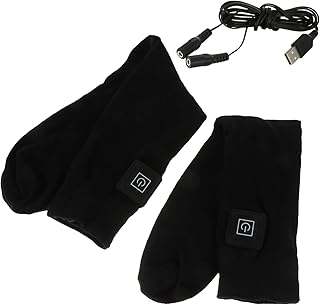 Sosoport 1 Par De Meias Aquecidas Meias Elétricas Meias Elétricas Para Homens Meias Quentes Baterias Recarregáveis Meias Térmicas Meias Aquecidas Bateria Meias Quentes Meias Quentes