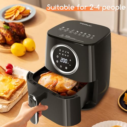 Aigostar Air Fryer 4L, Heißuftfritteuse XXL, Heissluft Fritteusen ohne Öl, 8 Menü, LED Touchscreen, 1500W, BPA-frei – Bild 7