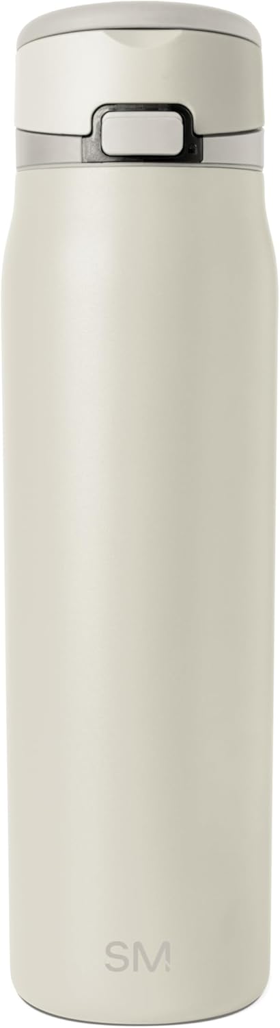 Product image of Simple Modern Mesa Loop Water Bottle with Straw | 30oz Cup Holder Friendly Insulated Stainless Steel Bottles for Travel, Sports and School | Cashew