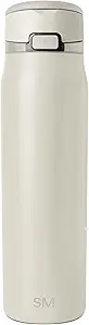 Simple Modern Mesa Loop Water Bottle with Straw | 30oz Cup Holder Friendly Insulated Stainless Steel Bottles for Travel, Sports and School | Cashew