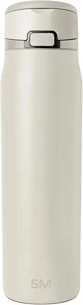 Simple Modern Mesa Loop Water Bottle with Straw | 30oz Cup Holder Friendly Insulated Stainless Steel Bottles for Travel, Sports and School | Cashew