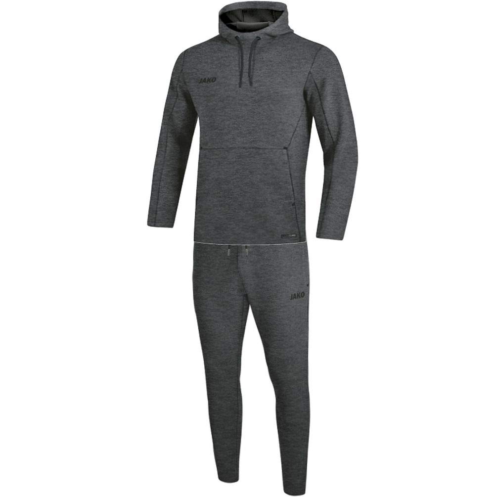 JAKO Women's Premium Basics Jogging Suit with Hood, Womens, Jogging suit, M9629, anthrazit meliert, 40