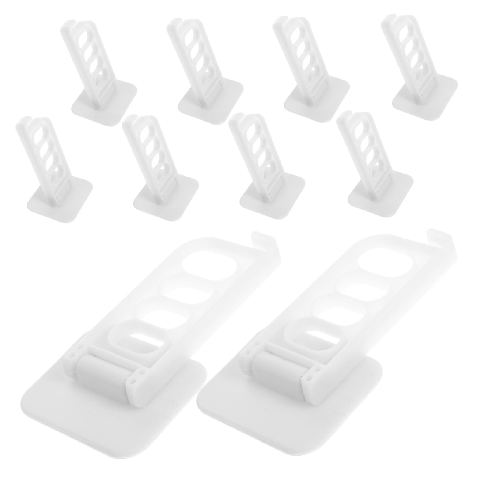 Ciieeo 10pcs Clothes Hanger Rack Space-Saving Wall-Mounted Garment Storage No-Drill Installation Four Design for Efficient Drying for Travel