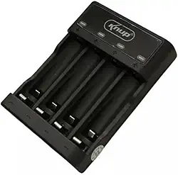 Carregador De Pilhas Aa/aaa Led Indicador Type-c Knup