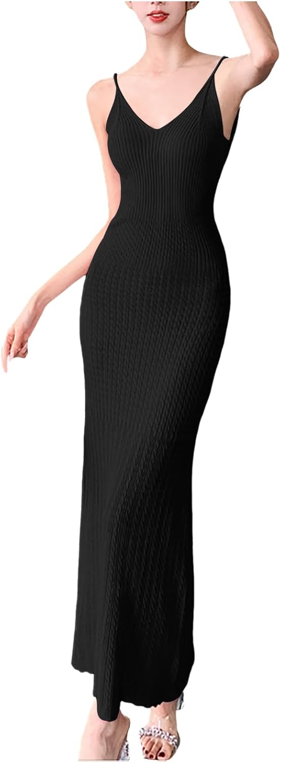 Amazon.co.jp: [Chenyoulan] シンプル美シルエット リブニット ロング