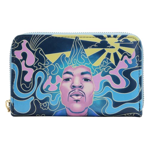 Image of Loungefly Jimi Hendrix Psychedelic Landscape Zip Around Wallet