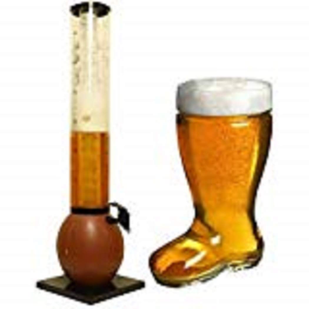 BARRAID Rugby Ball Beer Dispenser with ICE Tube and Beer Boot Glass