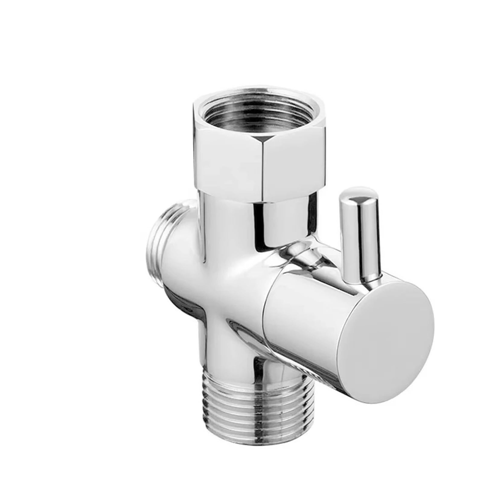 Itrhjtgp Type A Hose Splitter G1/2In 3 Way Diverter Valve T-Adapter Converter For Shower Brass Water Tap Connector Bathroom For Bathroom(Type A)