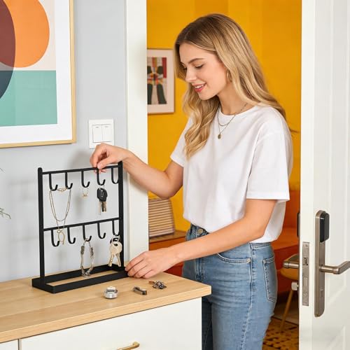Soporte para llaves de pared contra pérdidas en la entrada de casa 7