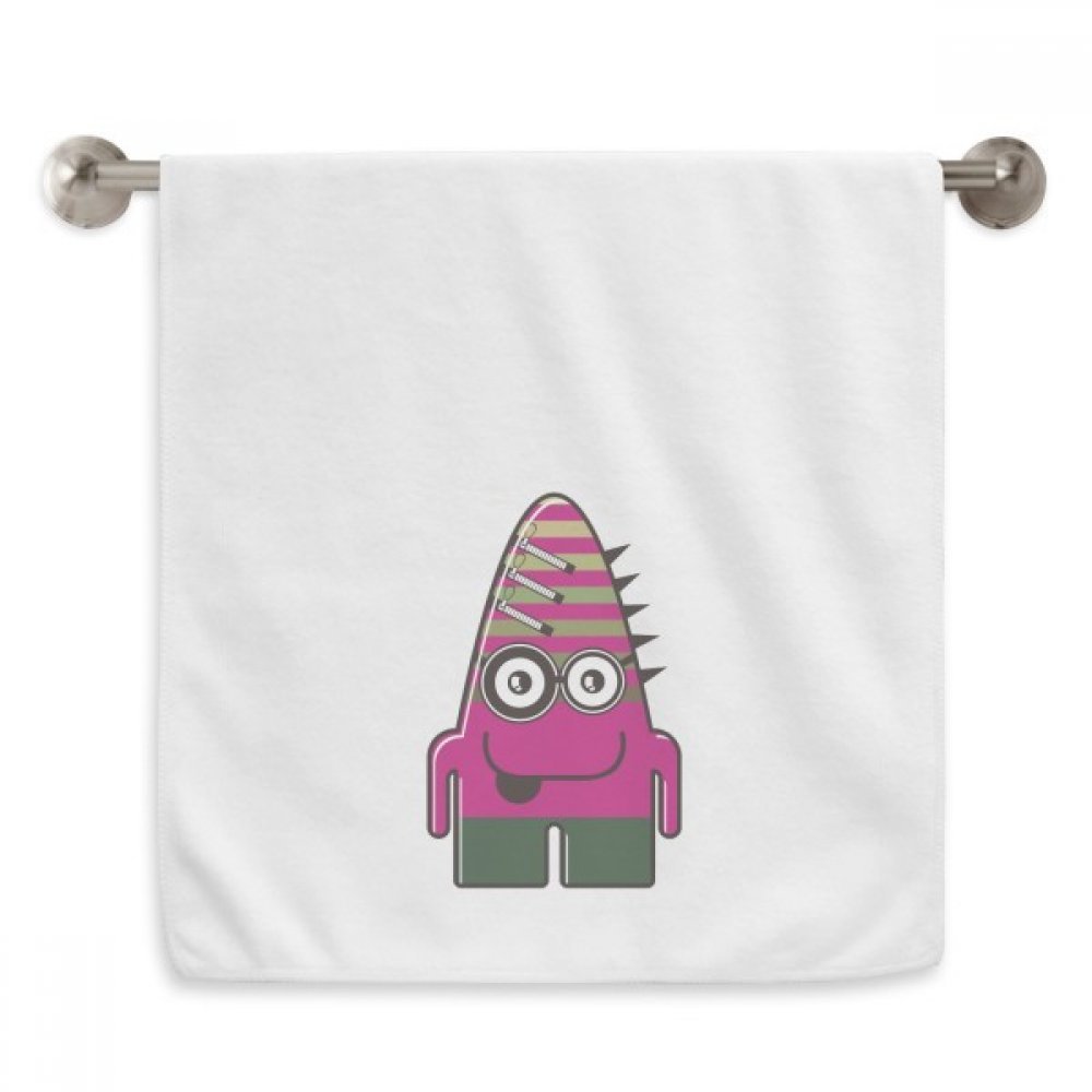 Serviettes moelleuses et absorbantes motif alien rose monstre blanc 13x29 pouces pour la peau