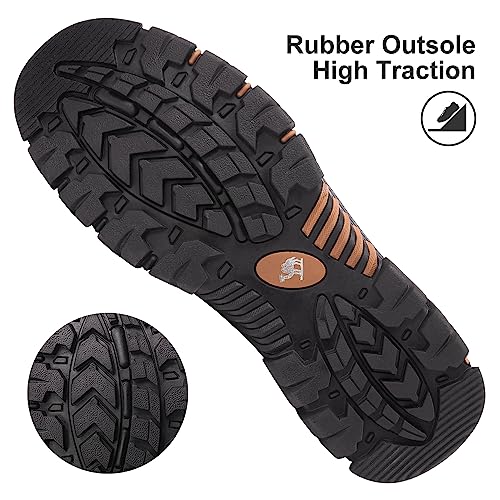 CAMEL CROWN Mens Slip-On Loafer Leather Casual Shoes Hands Free Walking Shoes Comfort4