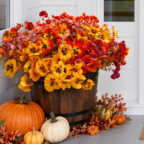 Fanfantoey Artificial Fall Flowers for Outdoors Decoration - image 2