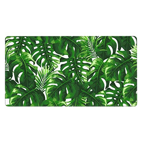 Tapis de souris Monstera grand format antidérapant pour résoudre les glissements de clavier
