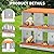 GarveeTech Chicken Nesting Box for Laying Eggs, 6 Compartment Nesting Boxes for Chickens, Chicken Laying Box, Easy Egg Collection