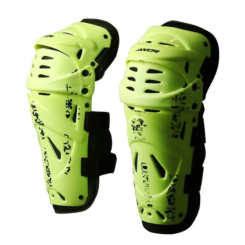 Image of Axor Riding Knee Guard Black Neon Green-L