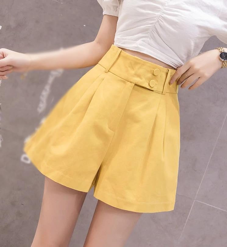 Women's Shorts Wide High Short Pants