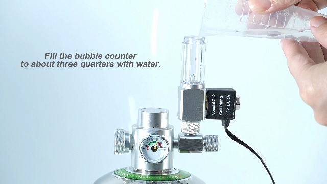FZONE All-in-One CO₂ Solenoid Valve with Bubble Counter for CO₂ Aquarium System, Screw Connection - image 6