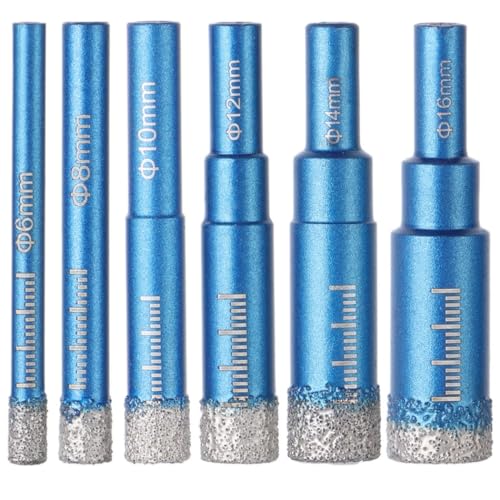 Kit de brocas diamantadas redondas 6 piezas miniatura 3