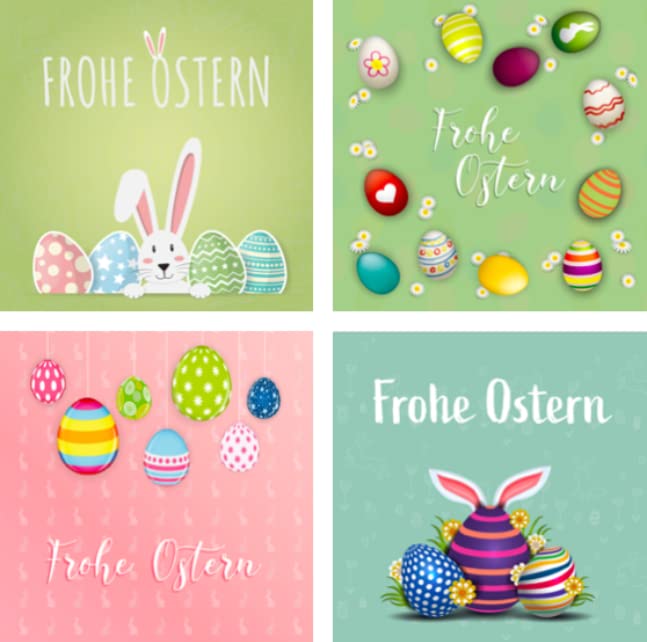 12 Biglietti Auguri Pasqua Con Buste E Adesivi - Design Colorati, Carta 300gsm, In Italiano - Foto 8