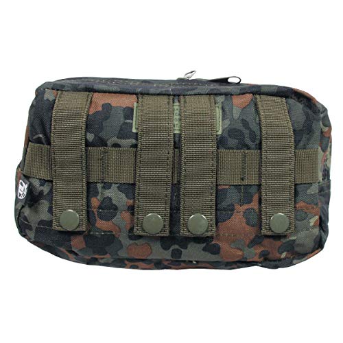 Mfh large utility pouch molle pouch flecktarn