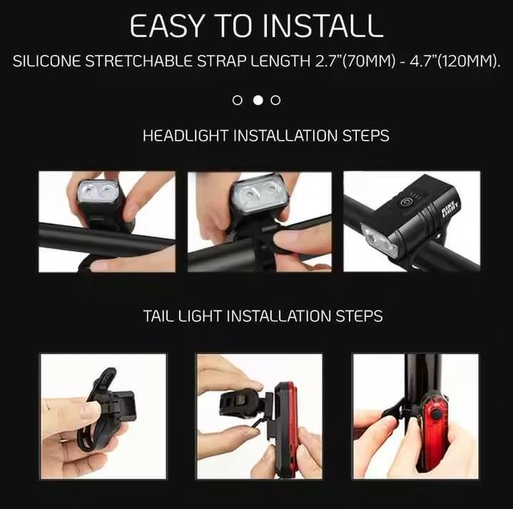 Miniatura 5 de Luz recargable de la bici del USB de 1000 lúmenes, batería 4000mAh