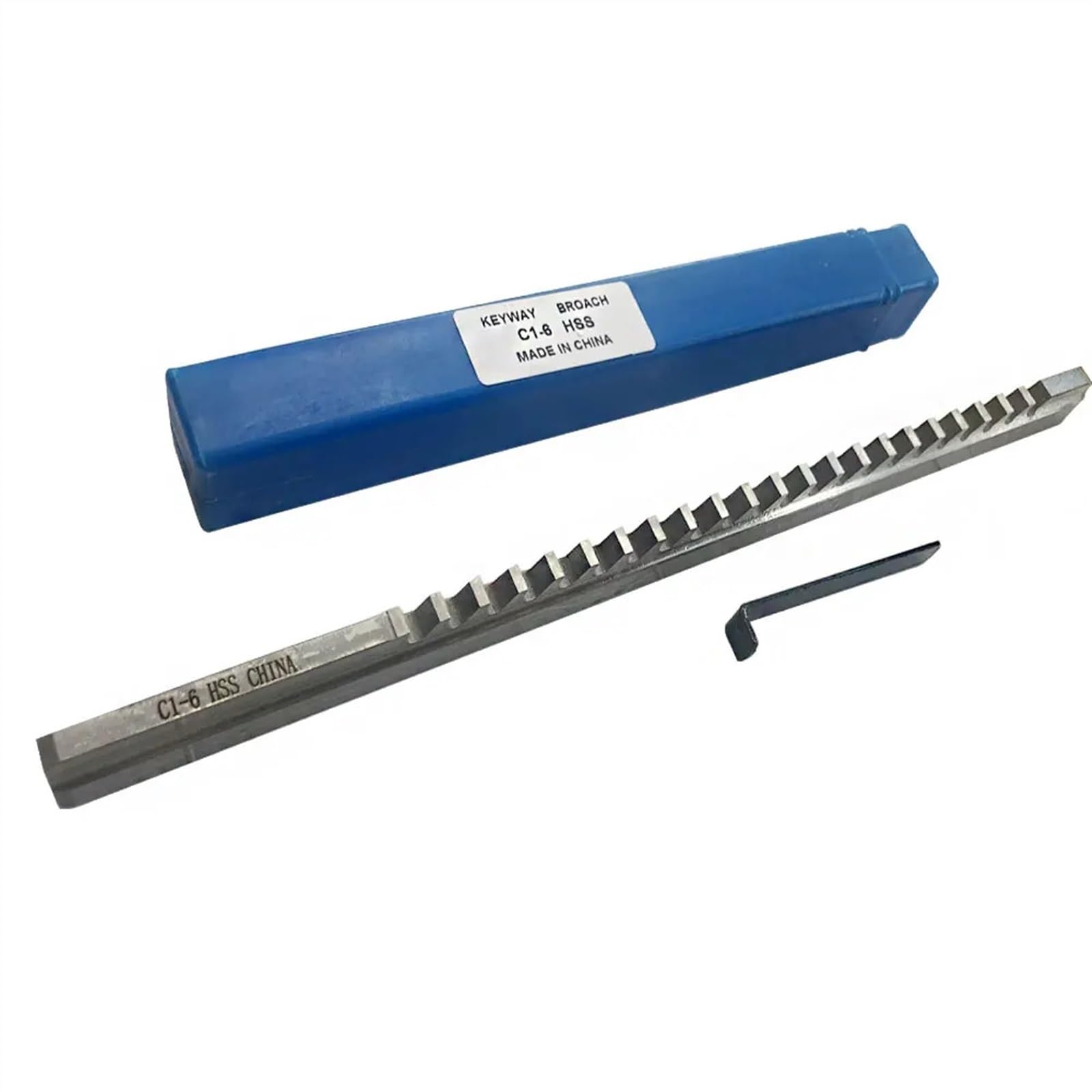 HSS 6 mm C1 Push-Type Keilnut-Räumnadel, metrische Größe, Schneidwerkzeug für CNC-Fräser