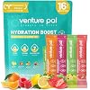 Venture Pal Sugar Free Electrolyte Powder, Liquid Daily IV Hydration Packet | 7 Electrolytes & 5 Vitamins, Electrolytes Dink Mix for Party Recovery & Instantly Hydration, Vegan, Keto-Friendly, 16 Sticks