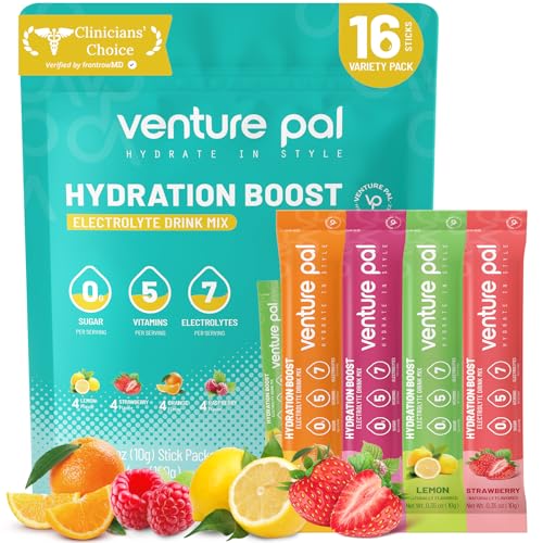 Venture Pal Sugar Free Electrolyte Powder, Liquid Daily IV Hydration Packet