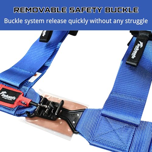 Image of 4 Point Safety Harness with Padding, Latch and Link Safety Harness