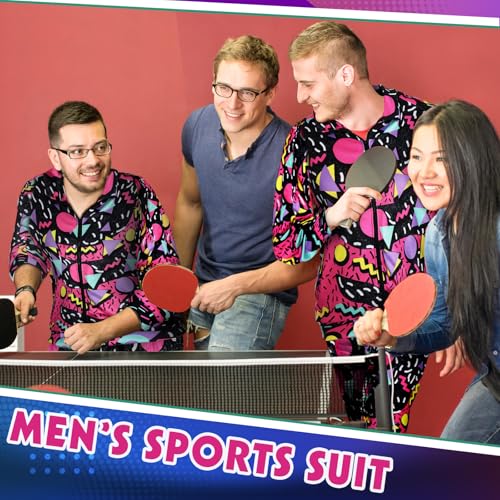 Image of Arssm Retro 80s 90s Outfit Sets for Men Vintage Jacket and Joggers Sweatpants 80s Tracksuit Streetwear