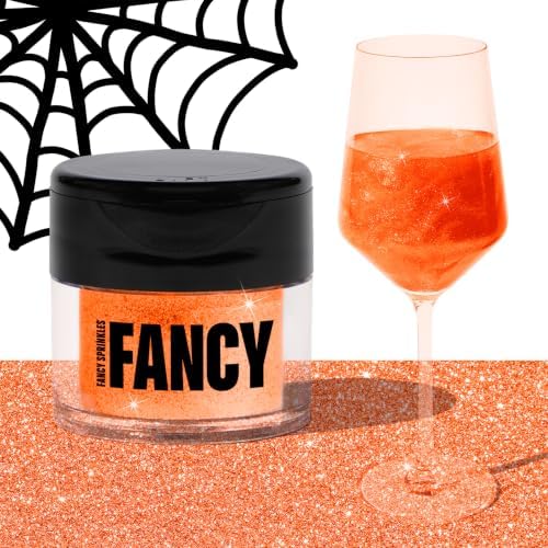 Fancy Sprinkles Carnelian Orange Edible Glitter Luster Dust 4gm