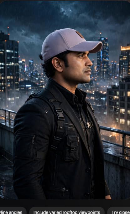 Image of Black Baseball Cap with Leather Patch, Casual Unisex Sports Hat, Adjustable Fit-Free Size