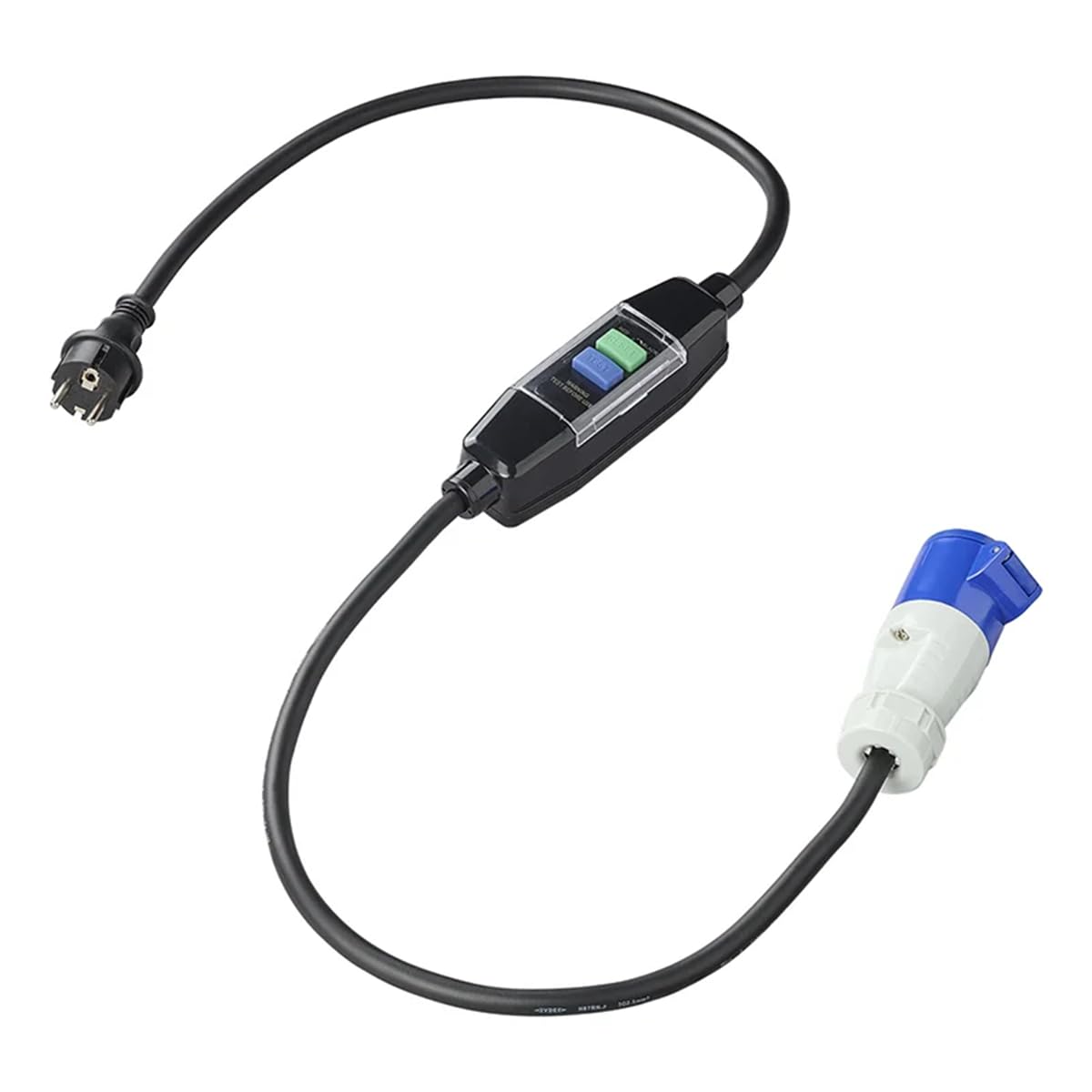 ProPlus CEE Adapterkabel 150 cm mit FI-Schutzschalter | Robustes H07RN-F Neoprenkabel für Wohnmobil, Garten und Boot. Schützt zuverlässig vor Stromschlägen dank RCD-Schalter.