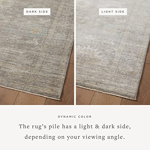 Loloi MIE-05 Magnolia Home By Joanna Gaines X Millie Stone/Natural 2'-3 Inch X 3'-10 Inch Accent Rug thumb #2