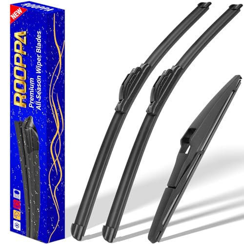 Image of 3 wipers Replacement for 2020-2022 2023 2024 Toyota highlander, Windshield Wiper Blades Original Equipment Replacement - 26 inch /18 inch /10 inch (Set of 3) U /J HOOK