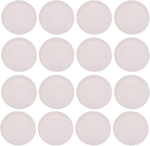 DOITOOL 100 unids desechables de papel tapa de bebida reciclada taza de café cubierta perfecta para fiestasbodacocina casera blanca