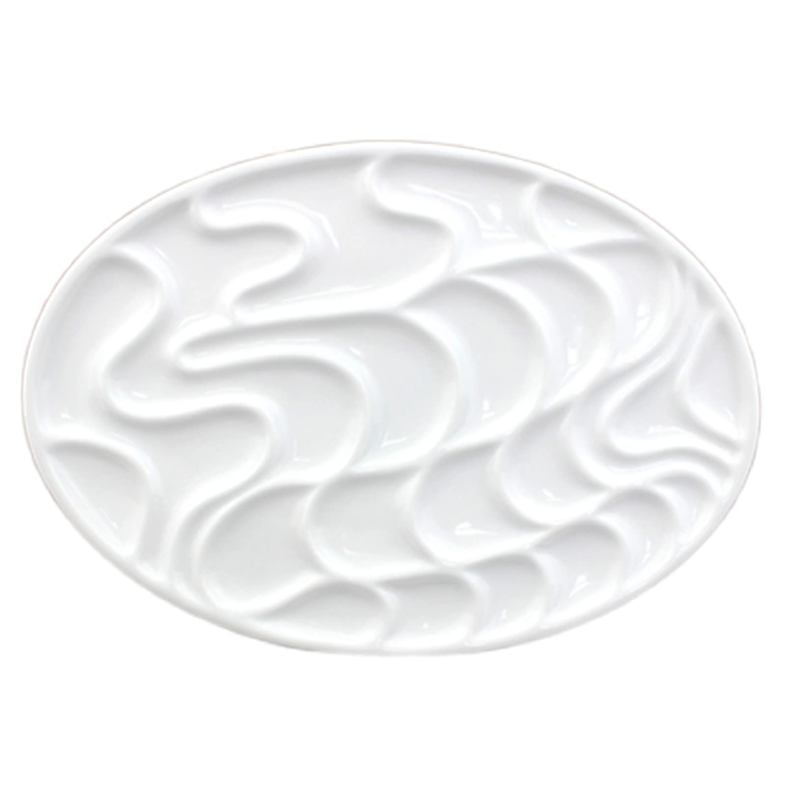 Myweyde 5-9in Ceramic Watercolor Mixing Palette, Square Porcelain Watercolor Palette, Porcelain Watercolor Palette, Ceramic Artist Paint Palette for