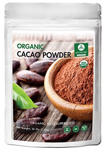 Naturevibe Botanicals Cacao Powder, 1 lb (16 Ounces) | Non-GMO and Gluten Free | Theobroma Cacao | Antioxidant