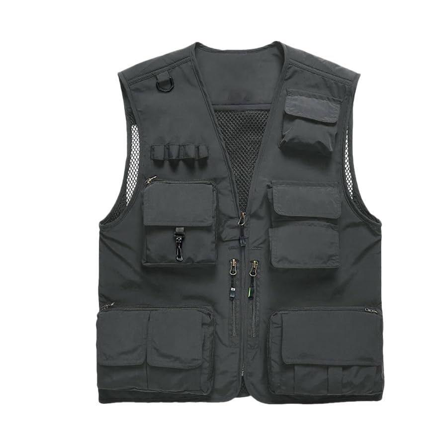 Chaleco de malla para hombre USTZFTBCL para evitar el calor y cargar tus accesorios