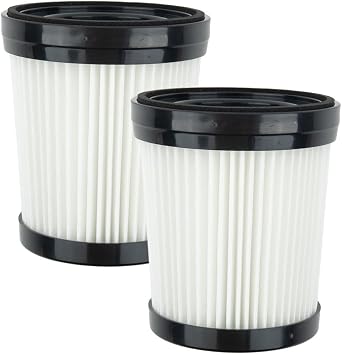 2-Pack Replacement Filters for Oraimo OSV-225 and OAS-FI-SV225 Vacuum Cleaners Black and White, High-Efficiency Air Filtration, Easy-Install Maintenance Parts