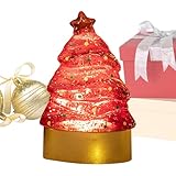 Cadeau exquis : les lumières de la chambre rehaussent l'ambiance des réunions de famille de Noël avec notre superbe lampe en cristal en forme de sapin de Noël. Parfait pour répandre la joie des vacances et de délicieuses conversations entre amis et parents