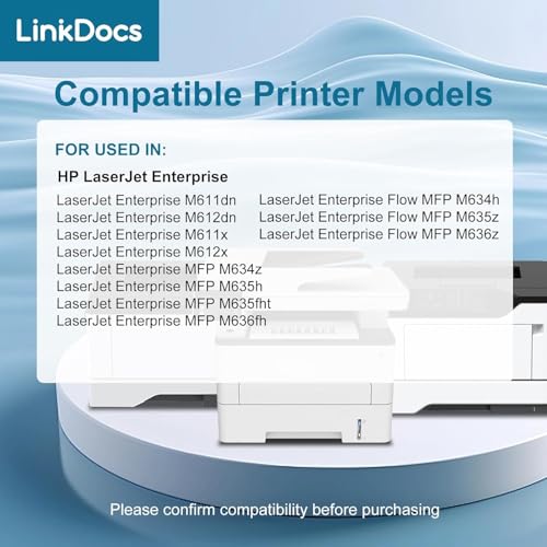 Image of LinkDocs 147Y Compatible Toner Cartridge Replacement for HP 147Y W1470Y (with New Chip) for use in HP Enterprise M611x M612dn MFP M634z M635fht M636fh Laser Printer (Black, 1-Pack)