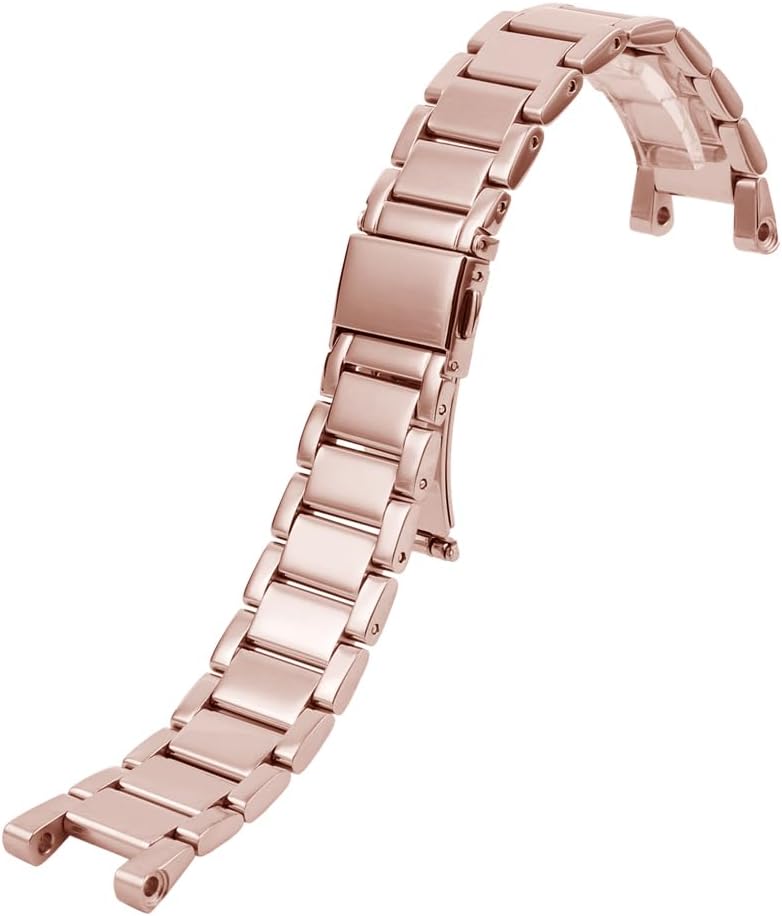 20x12mm Notched Steel Band for Michael Kors Starry MK2277 2425 6985 Cartier Pasha Stainless Steel Watch Band