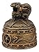 Ebros Sabbatic Goat Baphomet Pentagram Smoking Backflow Incense Cone Burner Statue Baphomet Secret Decorative Jewelry Box Occultic Figurine